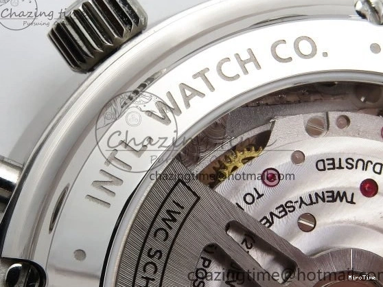 MIROTIME 0412 Casual Portuguese Chrono IW3716 Z+F 1:1 Best Edition White Dial on Blue Rubber Strap A 7016